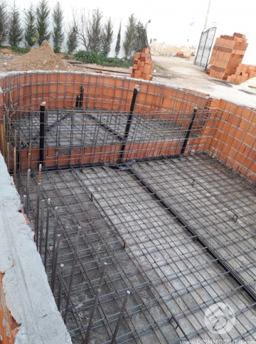 Travaux de construction d'une piscine 4.00m x 9.00m -                            Vente
                           Notre Chantiers Djerba